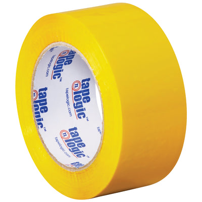 Color-code your shipments instantly with this 2" x 110 yds yellow carton sealing tape. Polypropylene construction with strong acrylic adhesive ensures reliable core compatibility and dispenser use on standard 3" core packing lines. Case of 6 rolls ready to seal and ship.