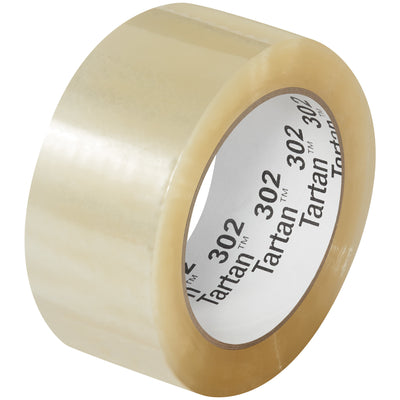 Tartan™ 302 clear box sealing tape delivers quiet, reliable case closure on white cartons with excellent clarity and zero discoloration. 2" x 110 yds rolls, 1.6 mil polypropylene with acrylic adhesive. Sold by the case (36 rolls) for high-volume packing lines.