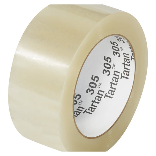 2 in x 110 yd 1.8 Mil Clear Tartan™ 305 Box Sealing Tape 36/Case T902305