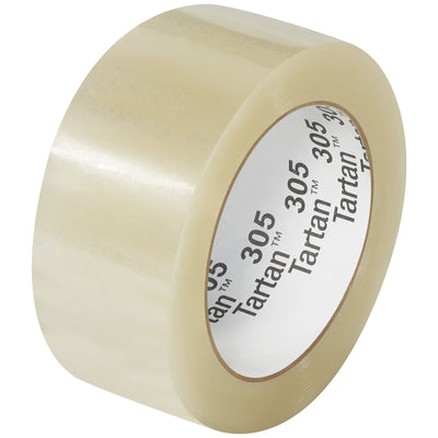 Tartan™ 305 clear carton sealing tape delivers consistent, quiet unwind and reliable acrylic adhesion for lightweight box closure across temperature swings. Each case includes 36 rolls of 2" x 110 yds 1.8 mil tape–the trusted choice for packing lines handling general-purpose shipping. UV-resistant polypropylene won't yellow, keeping your sealed cartons looking professional.