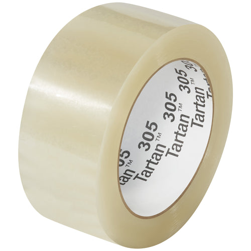 Tartan‚Ñ¢ 305 clear carton sealing tape delivers consistent, quiet unwind and reliable acrylic adhesion for lightweight box closure across temperature swings. Each case includes 36 rolls of 2