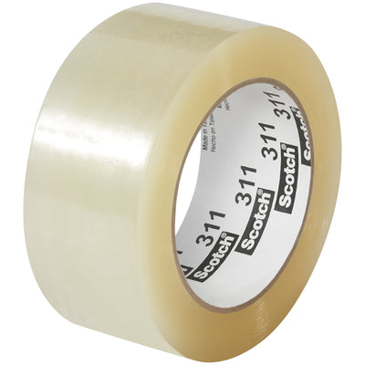 Scotch® 311+ clear box sealing tape delivers quiet, reliable performance on light to medium-weight boxes with 25 pounds per inch tensile strength. This 2.0 mil polypropylene tape with acrylic adhesive resists aging under sunlight and fluorescent lighting. Buy by the case–36 rolls of 2" x 110 yds for maximum value and line efficiency.