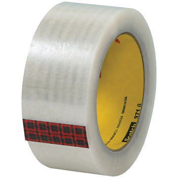 Scotch 371 box sealing tape delivers consistent, no-fail adhesion for high-volume packing lines. This 2" x 110 yds carton sealing tape features 1.9 mil polypropylene backing with hot melt rubber adhesive that won't peel, crack, or dry out–even in demanding warehouse environments. Buy by the case (6 rolls) for cost-effective, reliable performance.