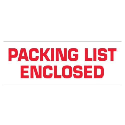 2 in x 110 yd 2.2 Mil Carton Sealing Pre-Printed Packing List Tape 36/Case T902P03