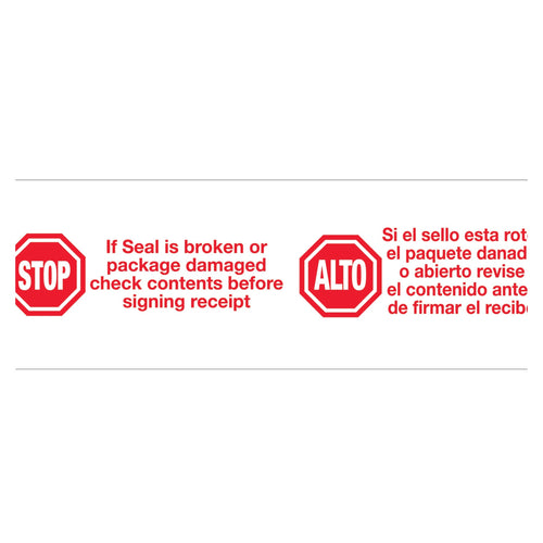 2 in x 110 yd 2.2 Mil Stop/Alto Carton Sealing Tape 6-Pack T902P136PK