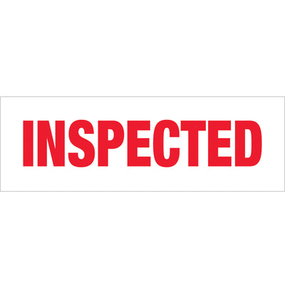 Eliminate separate labeling steps and communicate handling instructions directly on your sealed cartons with this 2.2 Mil acrylic adhesive tape. Pre-printed "Inspected" messaging saves hours on your packing line while maintaining strong, waterproof adhesion. Case of 36 rolls (110 yds each) fits standard 2" tape dispensers.