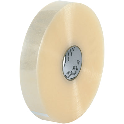 3M 305 clear carton sealing tape delivers reliable closure for lightweight boxes with minimal distribution stress. This 1.8 mil pressure sensitive tape features acrylic adhesive for consistent adhesion across temperature ranges and resists UV yellowing. Sold as a case of 6 machine rolls (2" x 1000 yds each) for seamless packing line integration.