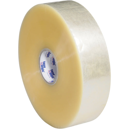 Tape Logic #900 economy machine length tape delivers super-strong polypropylene construction at cost-effective pricing for high-volume packing operations. Hot melt adhesive provides quiet, easy release with excellent film adhesion and irregular carton sealing. Bulk case of 4 rolls (3