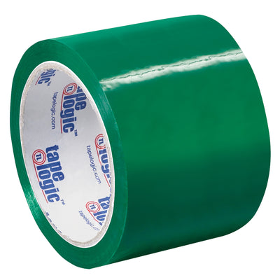 Tape Logic 3" x 55 yds green carton sealing tape delivers reliable color-coded identification for shipments and product batches. 2.2 mil polypropylene with strong acrylic adhesive ensures consistent seal quality on all packing lines. Case of 24 rolls for high-volume operations.