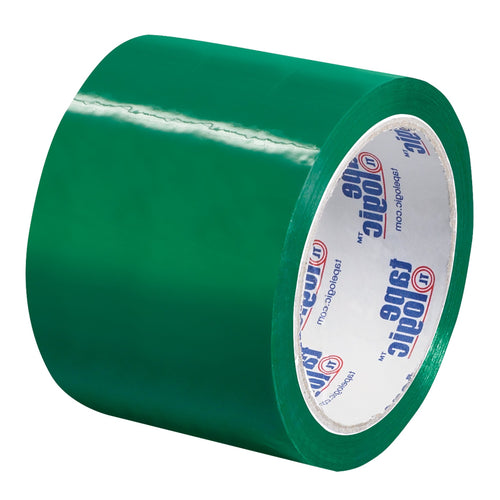 3 in x 55 yd 2.2 Mil Green Polypropylene Carton Sealing Tape 6-Pack T90522G6PK