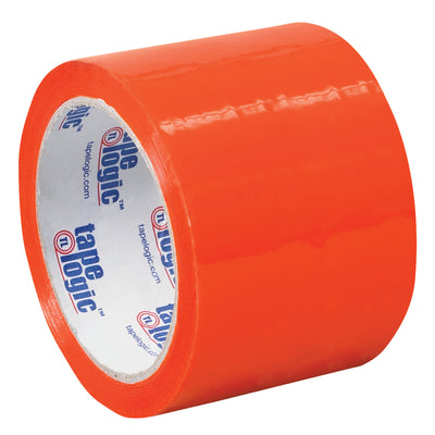 Bright orange pressure-sensitive carton sealing tape designed for packing line supervisors who need to color-code shipments at speed. This 2.2 mil polypropylene tape with acrylic adhesive delivers strong, reliable core compatibility with standard tape dispensers. Ships as a case of 6 rolls (3" x 55 yds each).
