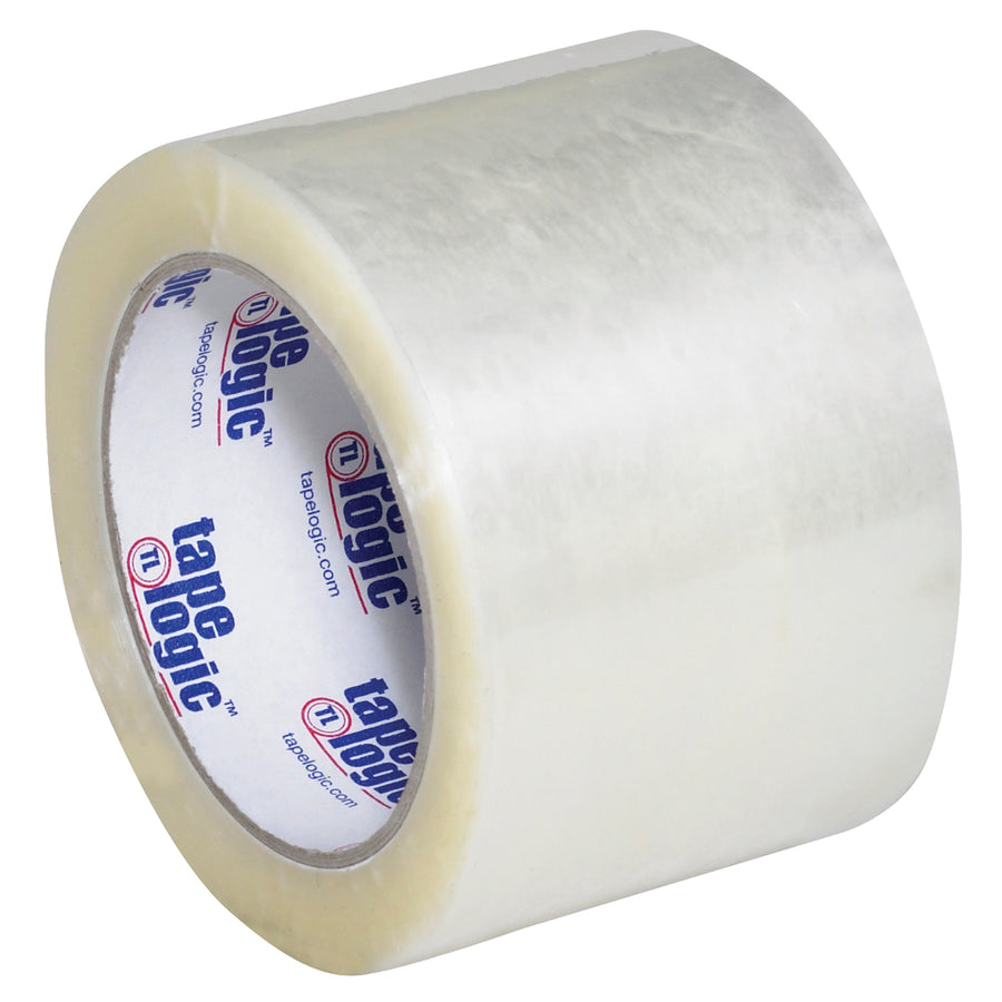 Tape Logic #600 Economy clear carton sealing tape delivers cost-effective performance for high-volume packaging lines. This 3" x 110 yds 1.6 mil tape features hot melt adhesive with superior shear strength, ideal for sealing regular and irregular-shaped boxes. Case of 6 rolls packed for immediate dispenser integration.