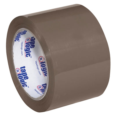 Professional-grade 1.6 mil hot melt carton sealing tape in tan, sized 3" x 110 yds per roll. This 6-pack economy tape delivers excellent shear strength and superior adhesion on over-stuffed cartons and irregular shapes. Cost-effective solution for high-volume packing line operations with application range of 32°–104°F.
