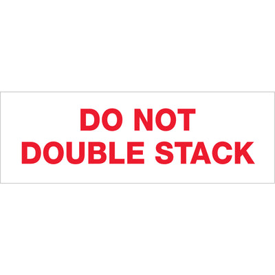 Eliminate separate labeling steps with Tape Logic pre-printed carton sealing tape that communicates "Do Not Double Stack" directly on every sealed box. Each case includes 24 rolls of 3" x 110 yard tape featuring 2.2 mil waterproof acrylic adhesive for reliable pressure-sensitive bonding. Reduce packing line downtime, boost operational efficiency, and improve handling compliance across your shipping process.
