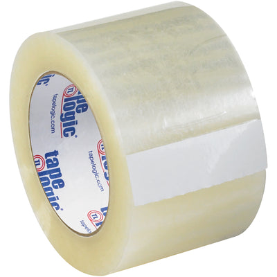 Quiet carton sealing tape designed for packing line supervisors who need consistent, noiseless box closure without sacrificing strength. This 3.1 mil clear acrylic tape grips recycled corrugated reliably while delivering smooth, silent release on standard dispensers. Case of 6 rolls, 55 yds each.