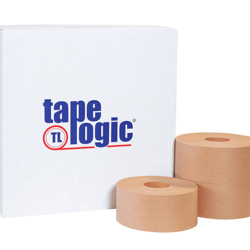 70 mm x 375 ft Kraft Reinforced Water Activated Tape 8/Case T9066800