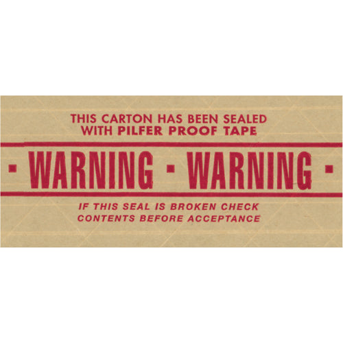 Critical handling warnings printed directly on fiberglass-reinforced kraft paper tape that bonds instantly when water activated. Perfect for 40-60 lb cartons where handler safety matters. Get 10 rolls per case of our proven messaged reinforced tape.