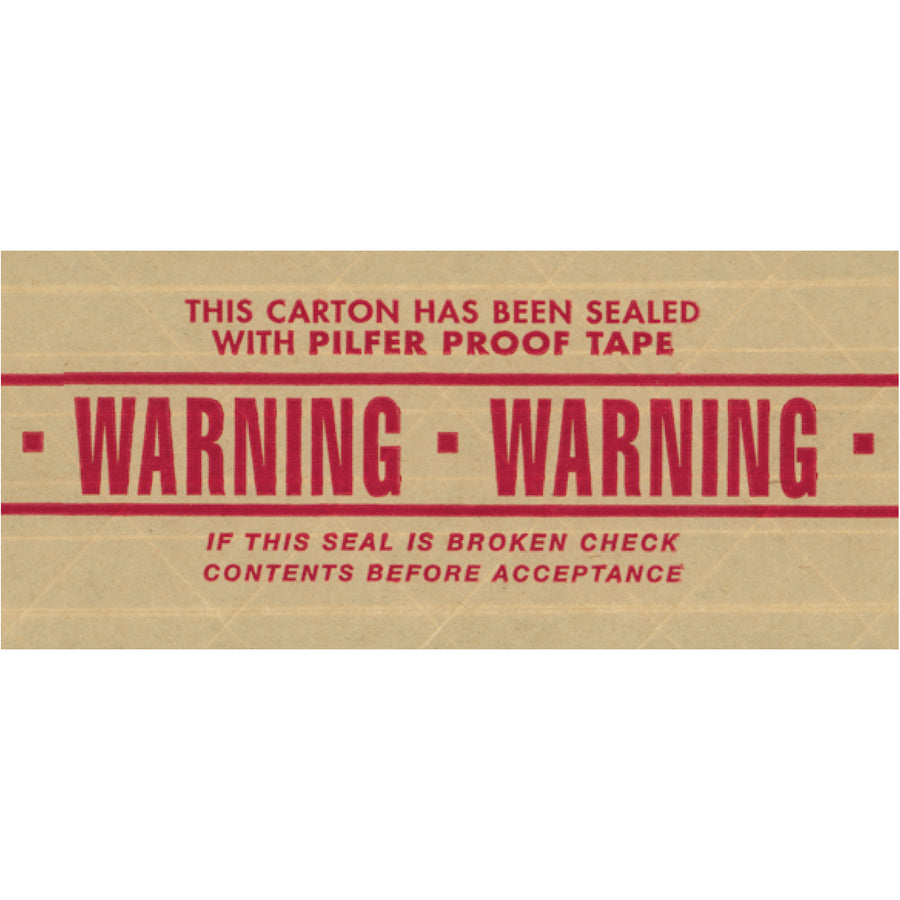 Critical handling warnings printed directly on fiberglass-reinforced kraft paper tape that bonds instantly when water activated. Perfect for 40-60 lb cartons where handler safety matters. Get 10 rolls per case of our proven messaged reinforced tape.
