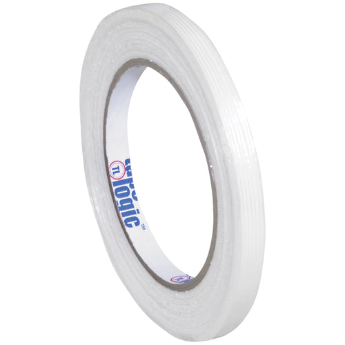 Tape Logic 1300 strapping tape delivers superior holding power for bundling irregular packages and sealing cartons without twine or glue. Each 60-yard roll offers 110 lb tensile strength with consistent adhesion across standard dispensers. Get 96 rolls per case for uninterrupted packing line performance.