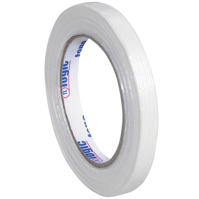 Tape Logic 1300 strapping tape provides superior holding power for light-duty bundling and carton sealing applications. Clear, 1/2" x 60 yard rolls with 110 lb tensile strength offer reliable performance over twine or glue closures. Each case includes 72 rolls.