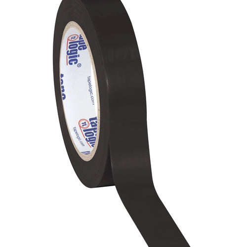 1 in x 36 yd 6.0 Mil Black Vinyl Safety Tape 48/Case T9136BL