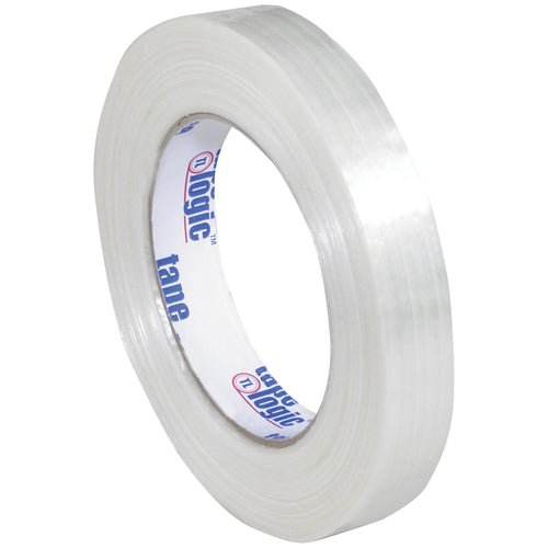 Tape Logic 1500 strapping tape delivers 304 lb tensile strength for securing heavy cartons and bundled products on high-speed packing lines. Each roll measures 3/4