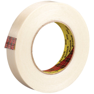 Scotch® Filament Tape 898 delivers high tensile strength with continuous glass yarn reinforcement in a 1" x 60 yd roll. This 6.6 mil clear polypropylene tape with aggressive synthetic rubber adhesive provides superior holding power and abrasion resistance for demanding packing lines. Order by the case (36 rolls) for consistent, reliable case sealing and carton reinforcement.