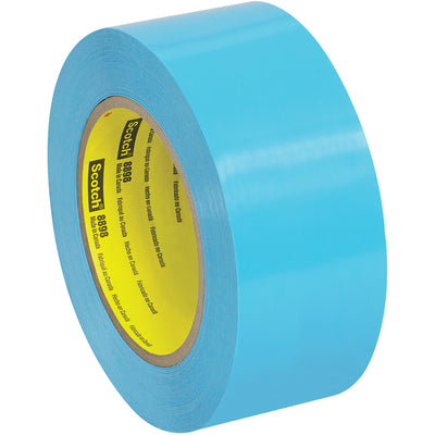 3M 8898 strapping tape delivers industrial-strength hold for case sealing and bundle wrapping on any packing line. This 4.6 mil blue polypropylene tape with synthetic rubber adhesive bonds firmly to appliances, cardboard, and mixed surfaces without filaments or dispensing issues. Get 24 rolls per case of reliable, puncture-resistant strapping tape.