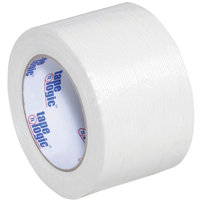Tape Logic 1500 strapping tape delivers 304 lb tensile strength for securing heavy products and reinforced carton sealing. Each case includes 12 rolls of 3" x 60 yard clear tape, engineered for packing lines requiring maximum holding power and consistent dispenser compatibility.