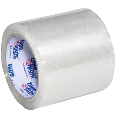 Secure shipping and product labels instantly with this extra-wide 4" clear acrylic tape. Each roll protects approximately 400 standard labels with reliable 1.8 mil adhesion. Buy in bulk with our convenient 6-pack case and reduce label damage during transit.