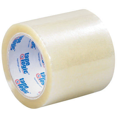 Tape Logic 4" x 72 yds clear acrylic tape delivers professional label protection in a single pass application. At 2 mil thickness, each roll secures approximately 400 standard shipping and product labels with reliable acrylic adhesion. Order by the case of 18 rolls for maximum efficiency in high-volume shipping operations.