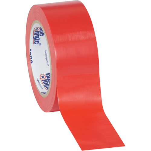 Heavy-duty 6.0 mil red vinyl safety tape resists oil, grease, moisture, and solvents‚ideal for fire protection and hazard marking on high-traffic packing lines. Each case includes three 2