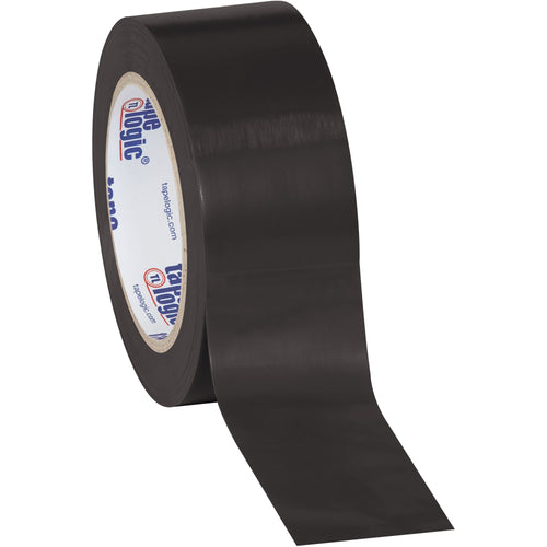 Industrial-grade black vinyl safety tape engineered for high-performance packing line operations. Resists oil, grease, moisture, and solvents while maintaining superior adhesion on corrugated and case sealing applications. 2