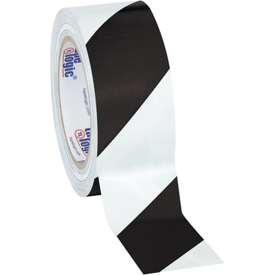 Tough 7.0 mil vinyl safety tape that resists oil, grease, moisture, solvents and scuffs‚perfect for marking boundaries and securing cases on your packing line. Each case contains 24 rolls of 2" x 36 yard striped black/white tape for high-volume operations. Get reliable adhesion and durability without the premium price.