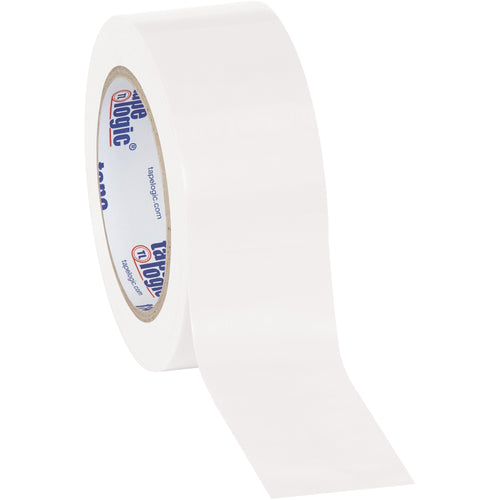 Heavy-duty 6.0 mil white vinyl safety tape engineered to resist oil, grease, moisture, and solvents‚critical for demanding packing line environments. Each case includes 24 rolls of 2