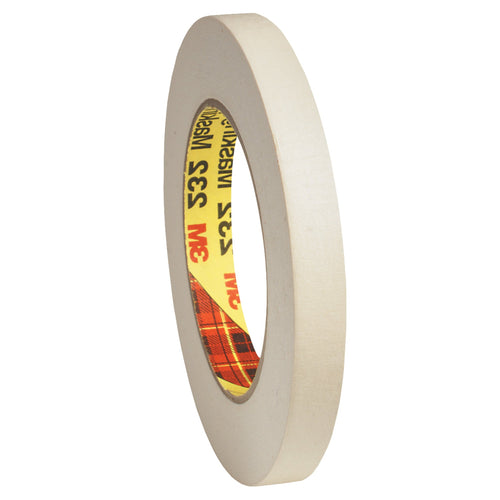 1/4 in x 60 yd 6.3 Mil Crepe 3M 232 Masking Tape 12-Pack T93123212PK