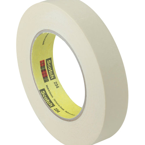 1/2 in x 60 yd 5.9 Mil 3M 234 Crepe Masking Tape 72/Case T933234