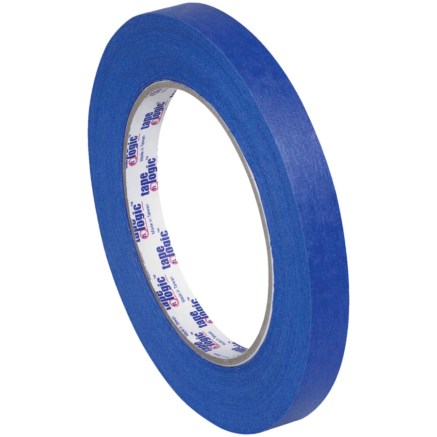 Tape Logic 3000 blue painter's tape delivers 27 lb tensile strength and clean removal for up to 14 days, making it ideal for packing lines and masking applications. This 5.2 mil crepe paper tape works with all paint and stain types while maintaining adhesion on multiple surfaces. Each case includes 12 rolls of 1/2" x 60 yard tape for consistent coverage across your production line.