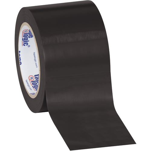Heavy-duty 6.0 Mil black vinyl safety tape resists oil, grease, moisture, solvents and scuffs for reliable plant floor marking. Each case includes 3 rolls of 3