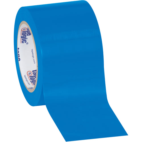 Heavy-duty 6.0 mil solid vinyl safety tape rated for boundaries and housekeeping applications. Each 3-pack delivers three 36-yard rolls of blue tape that resist oil, grease, moisture, solvents, and scuffs for reliable adhesion on industrial packing lines. Proven durability for high-speed dispensers and demanding case sealing environments.
