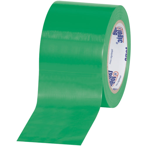 3 in x 36 yd 6.0 Mil Green Vinyl Safety Tape 16/Case T9336G