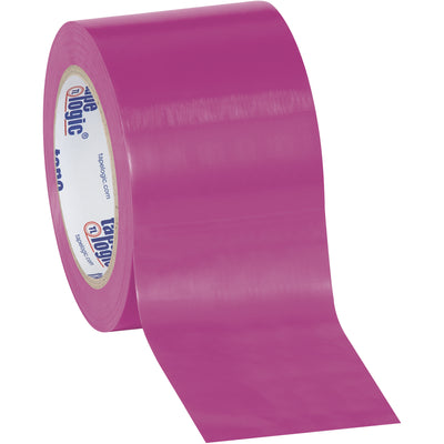 Heavy-duty 6.0 mil purple vinyl safety tape resists oil, grease, moisture, and solvents‚ideal for boundary marking and housekeeping on your packing line. Each case contains 16 rolls of 3" x 36 yds for consistent workflow without frequent changeovers. Performs reliably on standard dispensers and seals cleanly on every application.