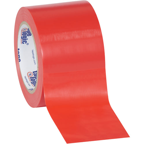Packrift's Tape Logic red vinyl safety tape delivers heavy-duty performance on high-speed packing lines with proven oil, grease, and moisture resistance. Each 3