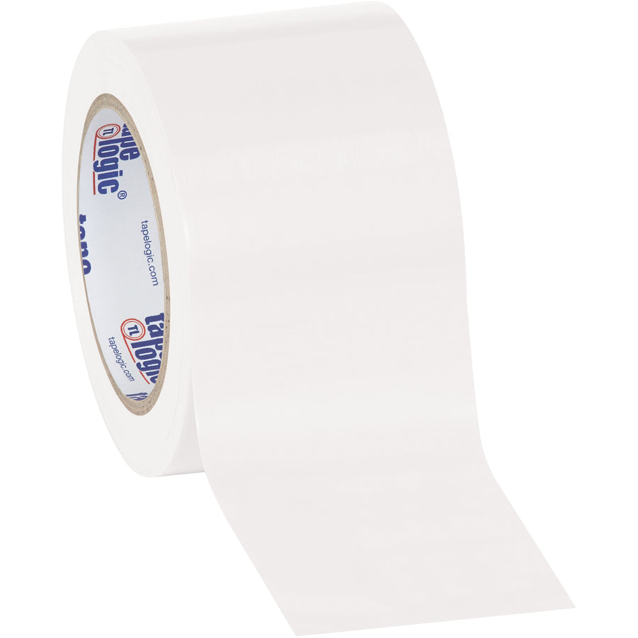Professional-grade white vinyl safety tape engineered for packing lines and facility marking. This 6.0 mil heavy-duty tape resists oil, grease, moisture, and solvents‚perfect for secure case sealing on any dispenser. Get 16 rolls per case for continuous production without downtime.