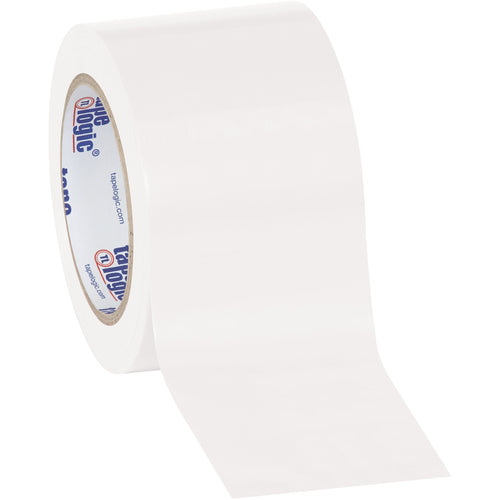 Professional-grade white vinyl safety tape engineered for packing lines and facility marking. This 6.0 mil heavy-duty tape resists oil, grease, moisture, and solvents‚perfect for secure case sealing on any dispenser. Get 16 rolls per case for continuous production without downtime.