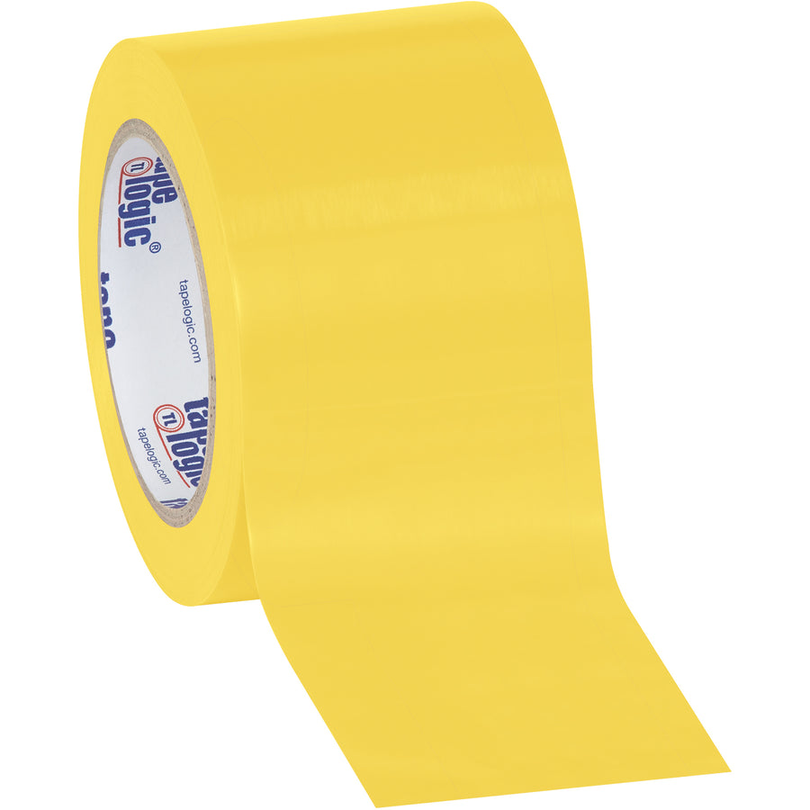 Heavy-duty 6.0 mil yellow vinyl safety tape resists oil, grease, moisture, and solvents‚ideal for high-speed packing lines and case sealing. Each case includes 16 rolls of 3" x 36 yds for consistent adhesion and caution marking across your operation.