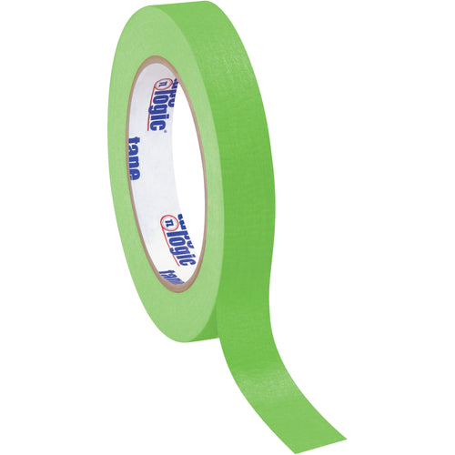 Tape Logic light green masking tape delivers reliable adhesion for labeling and color-coding on production lines and packaging operations. Each case includes 12 rolls of 3/4