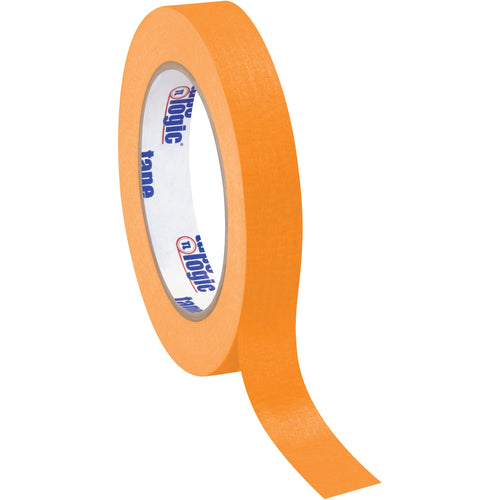 Tape Logic orange colored masking tape delivers reliable adhesion and clean removal for packing lines and industrial labeling. 3/4
