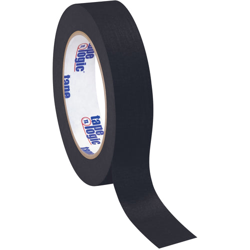 Tape Logic black masking tape delivers reliable adhesion for labeling, coding, and case sealing on industrial packing lines. This 4.9 mil crepe paper tape resists medium-temperature applications without slipping or delaminating. Order by the case (36 rolls) for consistent dispenser performance and seamless line integration.