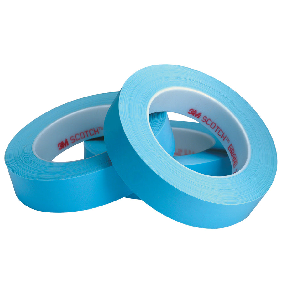 3M 215 blue masking tape (1" x 60 yds) conforms to complex shapes and irregular surfaces for crisp, professional paint lines. Heat-resistant to 250¬∞F for 40 minutes. Sold by the case of 36 rolls‚ideal for high-volume packing line operations requiring precision detail masking.